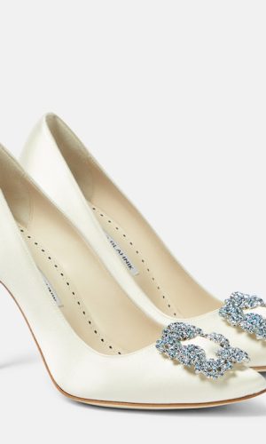 Escarpins de mariée Hangisi 105 en satin Chaussures mariage The Wedding Explorer