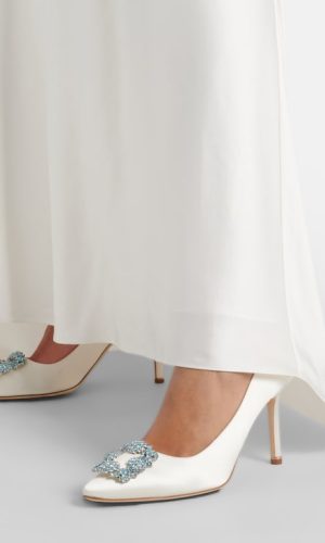 Escarpins de mariée Hangisi 90 en satin Chaussures mariage The Wedding Explorer