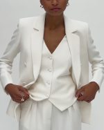 Gilet 3 pièces Lisbonne Blanc Tailleurs de mariage The Wedding Explorer
