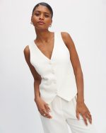 Gilet 3 pièces Lisbonne Blanc Tailleurs de mariage The Wedding Explorer
