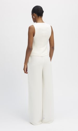Pantalon tailleur Panama – Blanc Tailleurs de mariage The Wedding Explorer