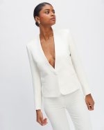 Pantalon tailleur Berlin – Blanc Tailleurs de mariage The Wedding Explorer