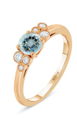 Bague Rivière de Diamants Aigue-Marine Accessoires mariage The Wedding Explorer