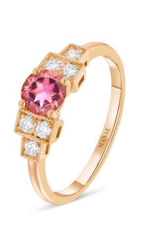 Bague Louxor Tourmaline Rose Accessoires mariage The Wedding Explorer
