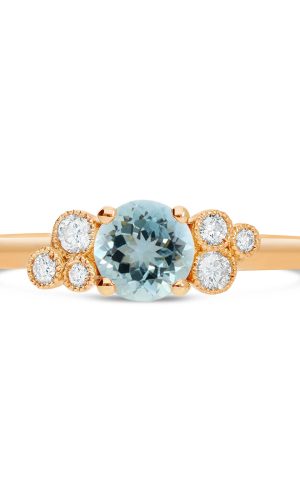 Bague Rivière de Diamants Aigue-Marine Accessoires mariage The Wedding Explorer