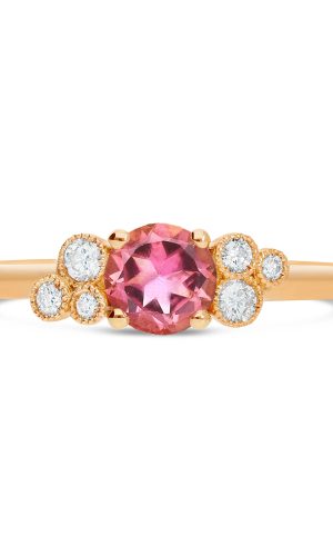Bague Rivière de Diamants Tourmaline Rose Accessoires mariage The Wedding Explorer