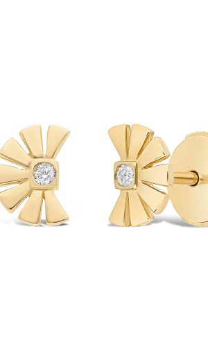 Boucles d’Oreilles Nesf Daera Or 18 cts et Diamants Accessoires mariage The Wedding Explorer