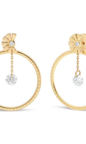 Boucles d’Oreilles Nesf Daera Or 18 cts Diamants et Créoles Accessoires mariage The Wedding Explorer