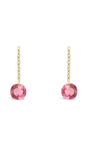 Pendants Or 18 cts et Tourmalines Roses pour BO Accessoires mariage The Wedding Explorer