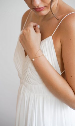 Daphné – Bracelet moderne en perles Accessoires mariage The Wedding Explorer