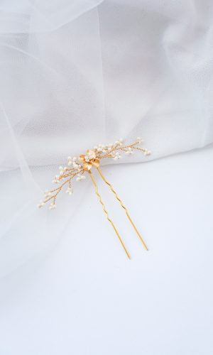 Tournesol – Pic à cheveux floral délicat Accessoires cheveux mariage The Wedding Explorer Tournesol – Pic à cheveux floral délicat Accessoires cheveux mariage The Wedding Explorer