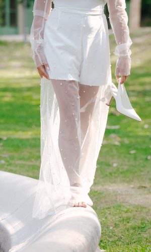 Pantalon de mariée PERLE Tenues pour la mariée moderne The Wedding Explorer