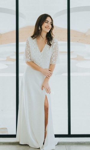 VICTOIRE – JUPE LONGUE FENDUE – MARIAGE Jupes mariage The Wedding Explorer