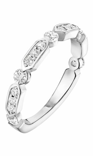 Bague Or blanc 750 ‰ Diamant MET L Accessoires mariage The Wedding Explorer