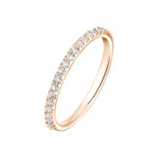 Alliance Or rose 750 ‰ Diamant Faubourg Semi Pavée Accessoires mariage The Wedding Explorer