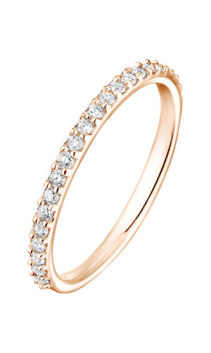 Alliance Or rose 750 ‰ Diamant Faubourg Semi Pavée Accessoires mariage The Wedding Explorer