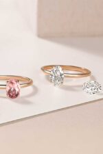 Bague Or rose 750 ‰ Diamant Lady Ovale Accessoires mariage The Wedding Explorer