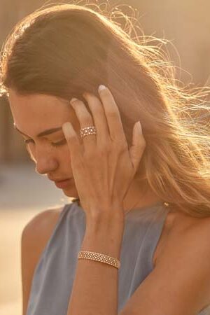 Alliance Or rose 750 ‰ Diamant Duo Pavée Accessoires mariage The Wedding Explorer