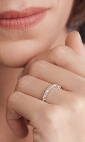 Alliance Or blanc 750 ‰ Diamant Pénélope Accessoires mariage The Wedding Explorer