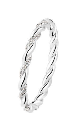 Bague Platine 950 ‰ Diamant Capucine pavée Accessoires mariage The Wedding Explorer