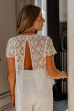 JULIE – HAUT DENTELLE DOS NU – MARIAGE Tenues pour la mariée moderne The Wedding Explorer