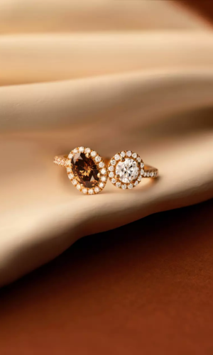 Bague Or rose Diamant Chocolat et diamants AlterEgo Ovale L Accessoires mariage The Wedding Explorer Bague Or rose Diamant Chocolat et diamants AlterEgo Ovale L Accessoires mariage The Wedding Explorer