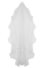 Asteria Draped Chiffon Veil – Ivory Robes de mariée The Wedding Explorer