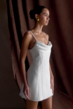 Liliane Suiting Mini Dress – Ivory Robes de mariée The Wedding Explorer