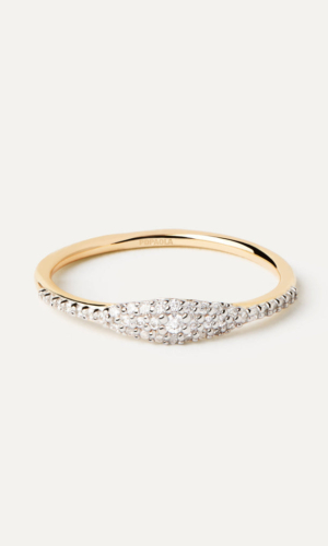 Bague Chevalière En Or Et Diamants Estella Accessoires mariage The Wedding Explorer