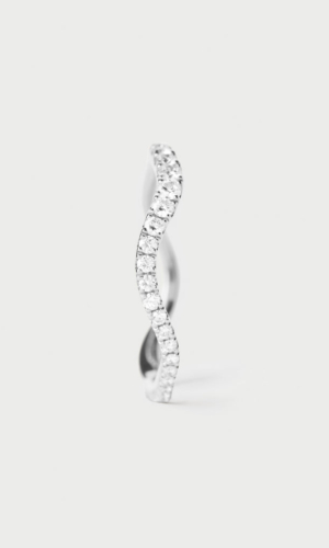 Bague en or blanc et diamants Flow Accessoires mariage The Wedding Explorer