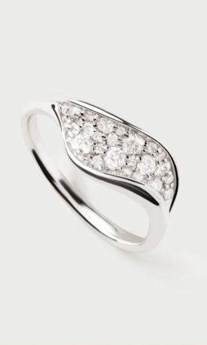 Bague en or blanc et diamants Violet Accessoires mariage The Wedding Explorer