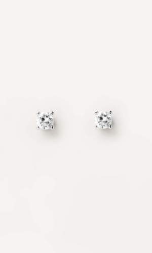Boucles D’Oreilles en Diamants et en Or Blanc Solitaire Accessoires mariage The Wedding Explorer