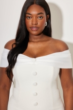 Bow Midi Dress Robes de mariée courtes The Wedding Explorer