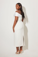 Bow Midi Dress Robes de mariée courtes The Wedding Explorer