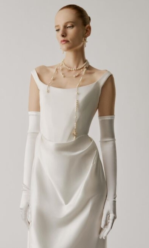 Classic Satin Opera Gloves 43cm Accessoires mariage The Wedding Explorer