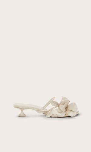 COLETTE SANDAL – ANTIQUE WHITE Ballerines & Mules mariage The Wedding Explorer