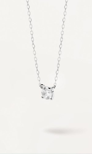 Collier en Diamants et en Or Blanc Solitaire Medium Accessoires mariage The Wedding Explorer