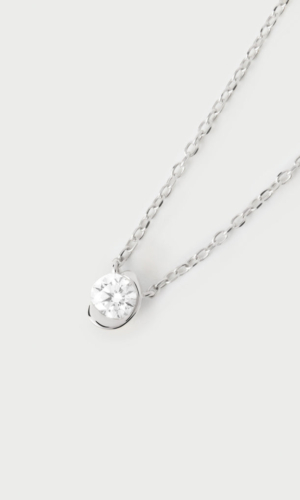 Collier en or blanc et diamants Delia Accessoires mariage The Wedding Explorer