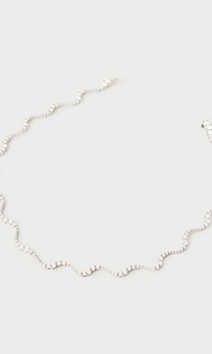 Collier ras du cou en or blanc et diamants Venus Accessoires mariage The Wedding Explorer