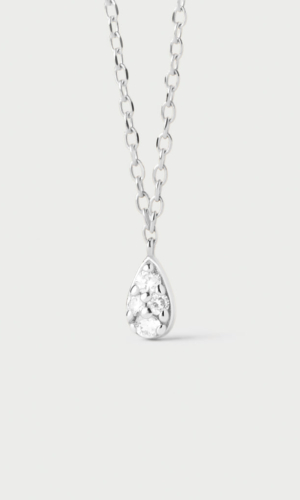 Collier solitaire en or blanc et diamants Rio Accessoires mariage The Wedding Explorer