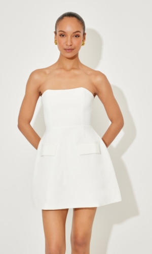 Strapless Dress Robes de mariée courtes The Wedding Explorer