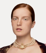 Three Row Pearl Bas Relief Choker Accessoires mariage The Wedding Explorer