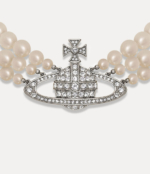 Three Row Pearl Bas Relief Choker Accessoires mariage The Wedding Explorer