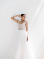 Robe de mariée bohème moderne en tulle – élégante, légère Robes de mariée The Wedding Explorer