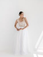 Robe de mariée bohème moderne en tulle – élégante, légère Robes de mariée The Wedding Explorer