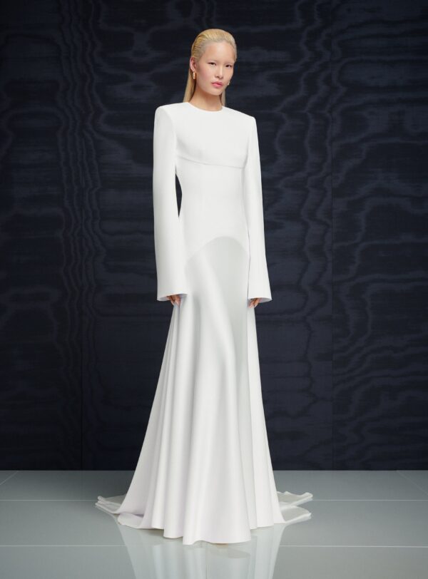 cream maxi evening dress Bardot Bow Neck Maxi Dress - Cream main image 0