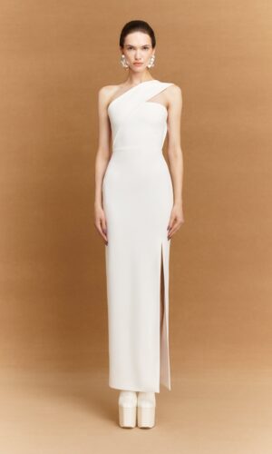 The Lois Maxi Dress in Cream Robes de mariée The Wedding Explorer