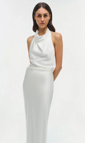 Reannon Satin Gown Accessoires cheveux mariage The Wedding Explorer