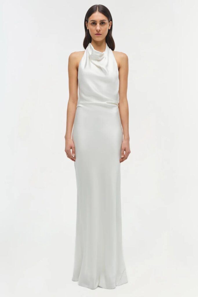 Reannon Satin Gown Accessoires cheveux mariage The Wedding Explorer