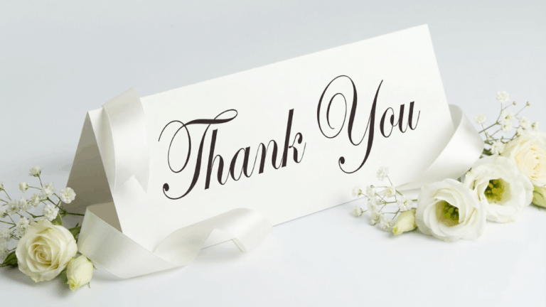 Cartes de remerciement de mariage